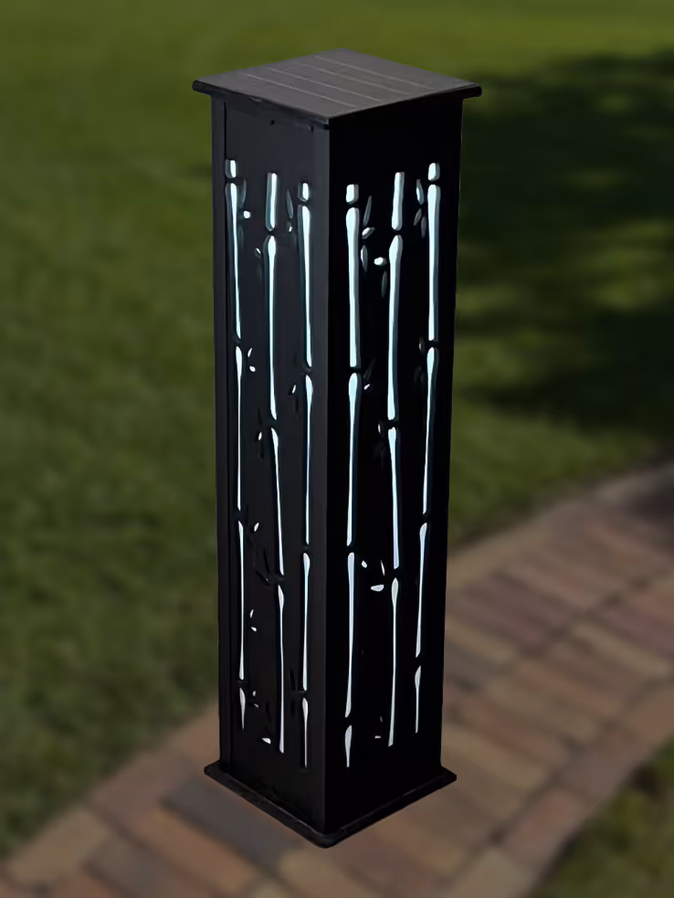 Bamboo Forest inspired bollard light